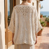 Bohemian Crochet Cardigan - Sara