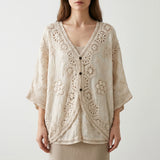 Bohemian Crochet Cardigan - Sara