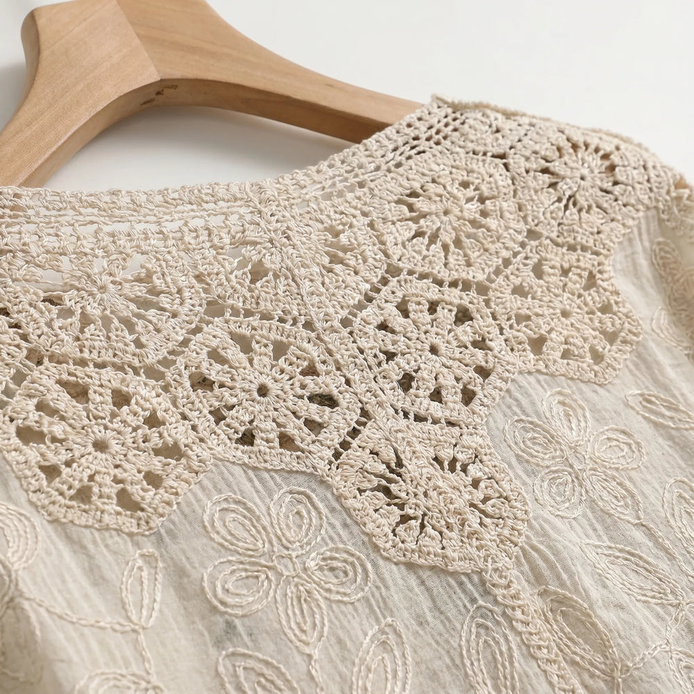 Bohemian Crochet Cardigan - Sara