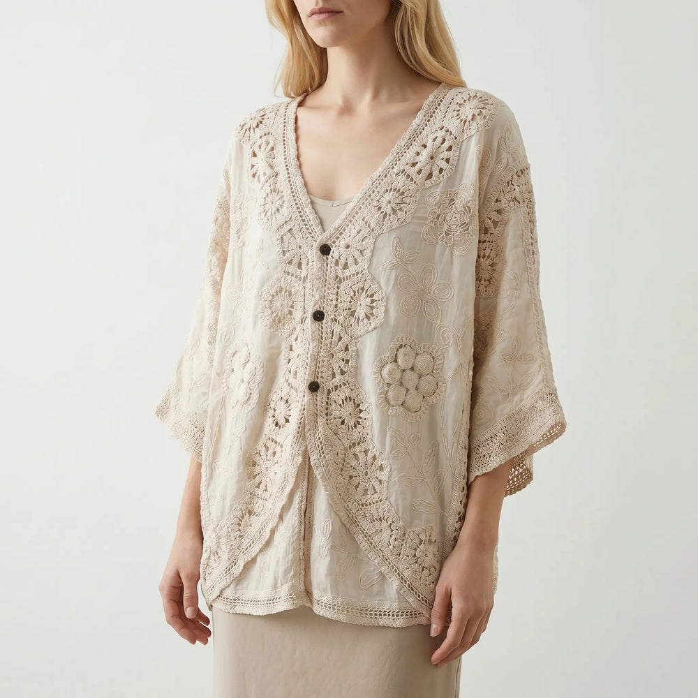 Bohemian Crochet Cardigan - Sara