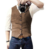 Mason Denim Vest – Brown