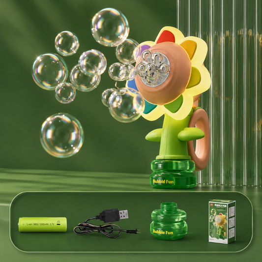Bubble Machine – Automatic, Flower Design & Kids Toy