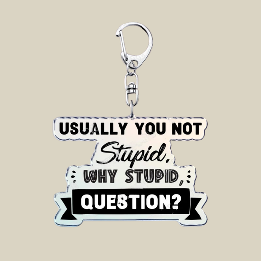 Bunnycat Keychain – Acrylic Charm, Cute & Cartoon