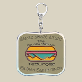 Bunnycat Keychain Funny Acrylic Charm Cute Cartoon Key Ring Gift