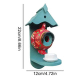 Hand-Painted Teapot Birdhouse – Weatherproof Resin, 22×15×25cm & Hanging Garden Decor