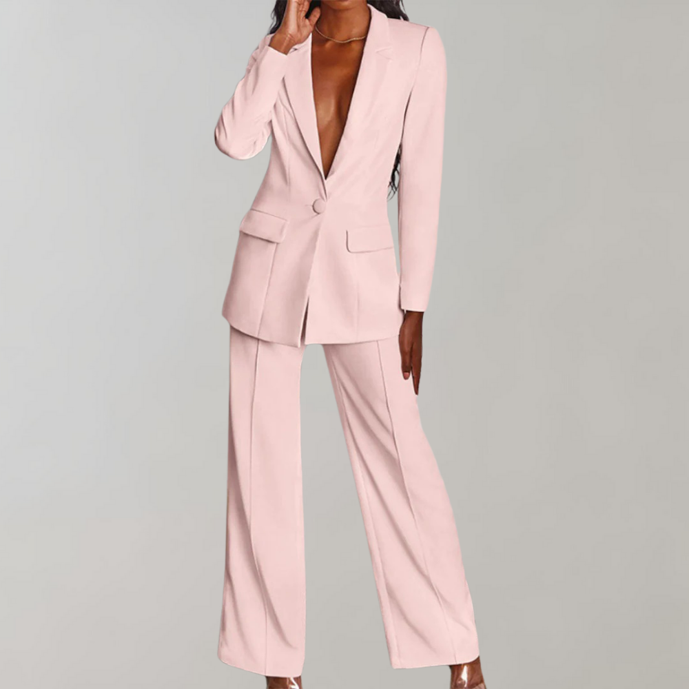 Stylish Blazer and Trouser Set – Elena