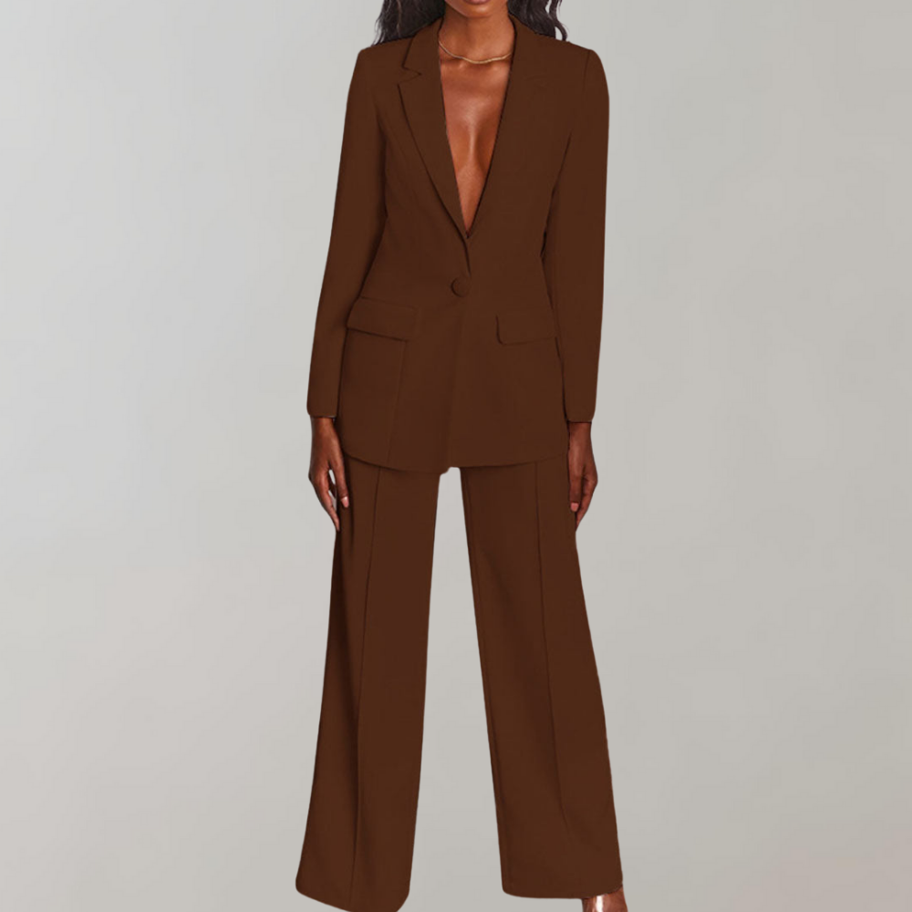 Stylish Blazer and Trouser Set – Elena