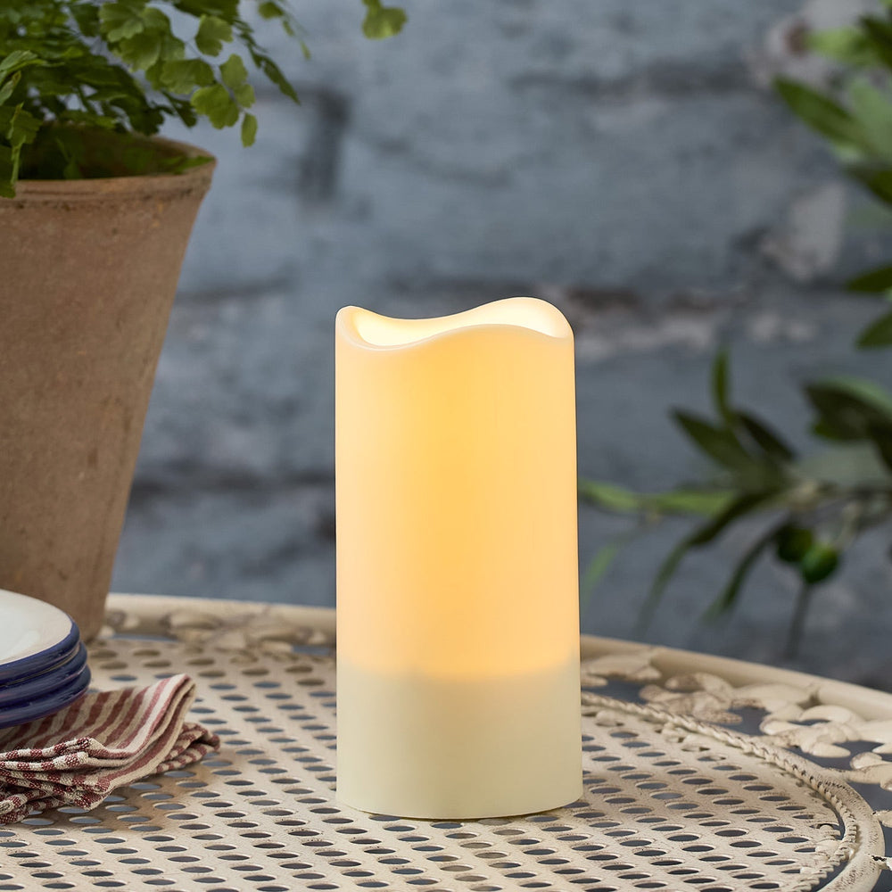 Solar LED Candle Set – 3 Heights, Warm White Light & Weatherproof Design