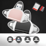 Card Reader 4 in 1 USB C SD Micro SD Data Transfer Adapter