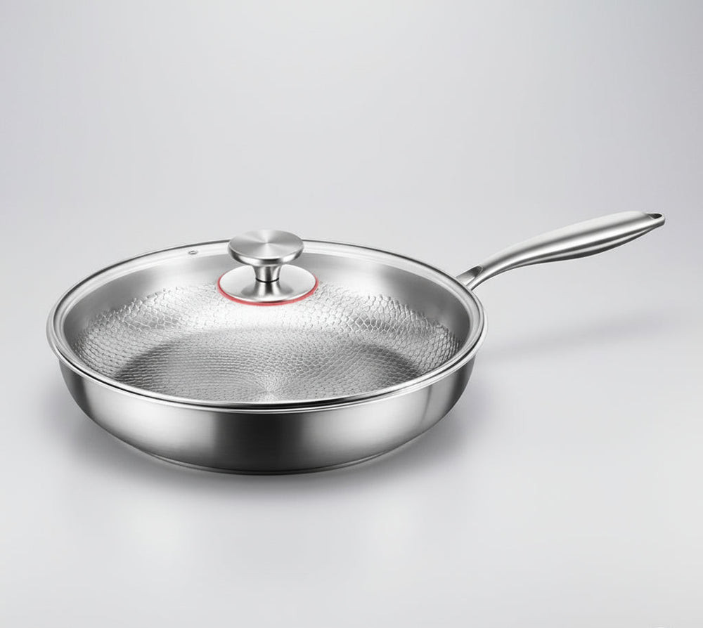 Optimized Product Title: "Gehämmerte Antihaft-Bratpfanne mit Titanbeschichtung – Ideal für Induktionsherde, Kratzfest & Langlebig" 

This title includes relevant keywords while emphasizing key features that may attract potential buyers.