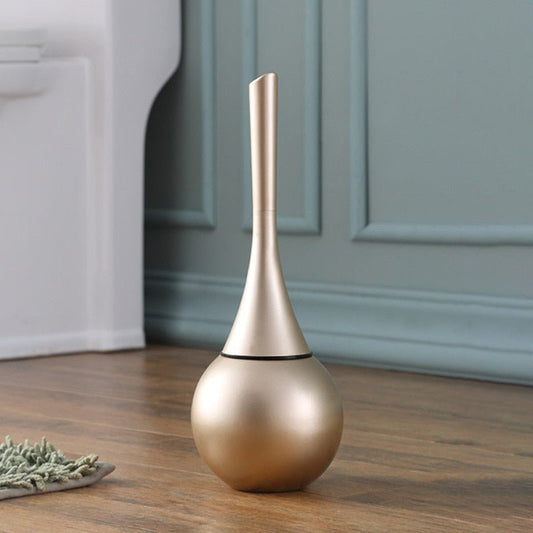 Silicone Toilet Brush with Holder – Flexible Head, Ventilated Base & Drip-Free