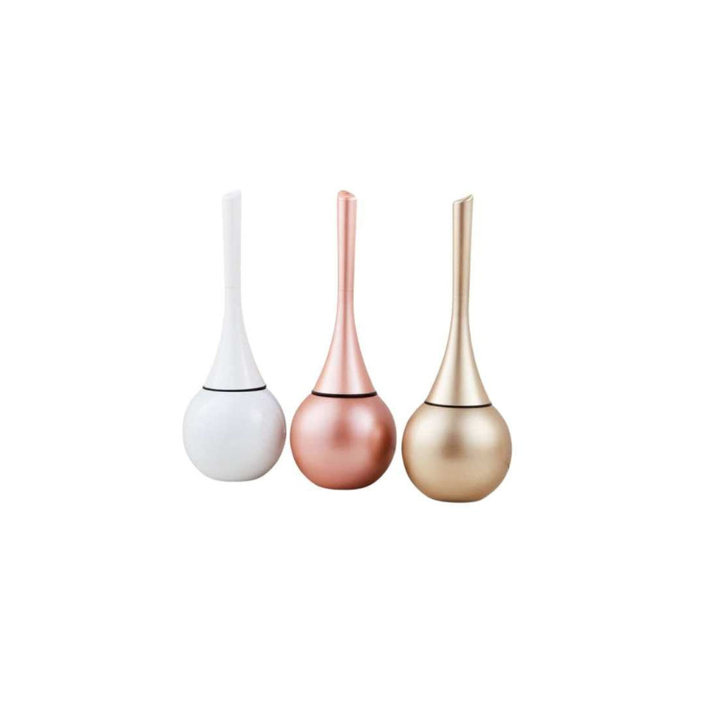 Silicone Toilet Brush with Holder – Flexible Head, Ventilated Base & Drip-Free