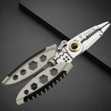Wire Stripper Crimping Multi Tool with Steel Cable Cutter
