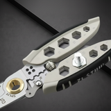 Wire Stripper Crimping Multi Tool with Steel Cable Cutter