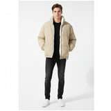 Jacket Corduroy Warm Lined Zip Up Winter Outerwear