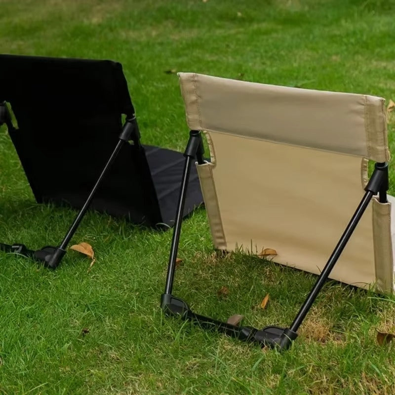 Folding Floor Chair – Adjustable Backrest, Padded Seat & Aluminum Frame
