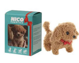 BowLift | Nicoo Interactive Robot Puppy | Walks, Barks, Wags Tail | Plush, Battery-Operated Toy