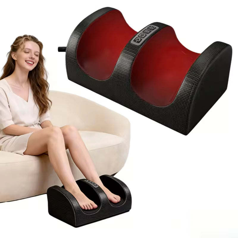 Electric Foot Massager – Heat Function, 3 Speed Settings & Dual Rotation