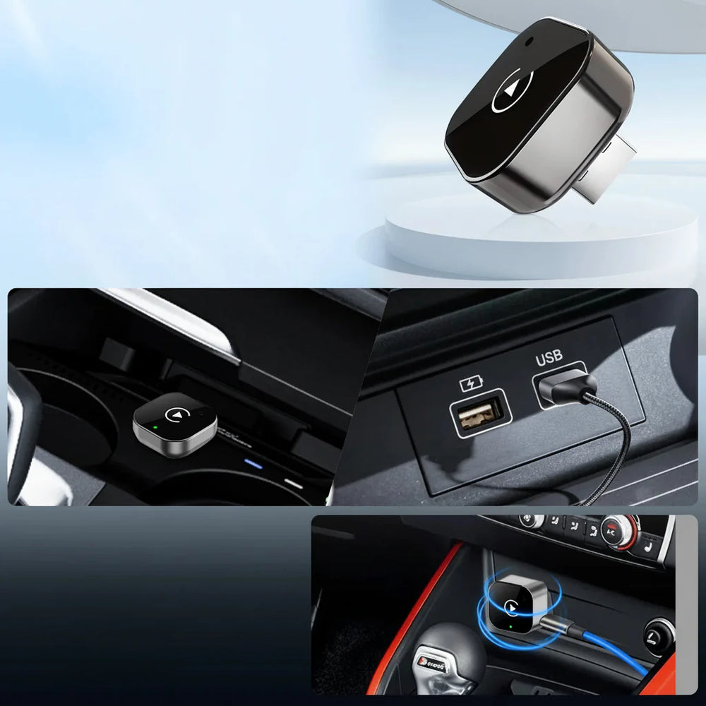 Wireless CarPlay Adapter Android Auto USB Plug Play Dongle
