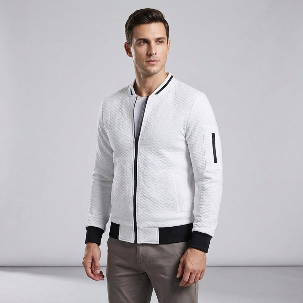 Casual jacket with arm zipper - Roberto - 8
