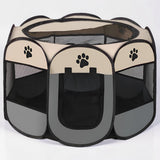 Cat Playpen Foldable Mesh Portable Pet Tent