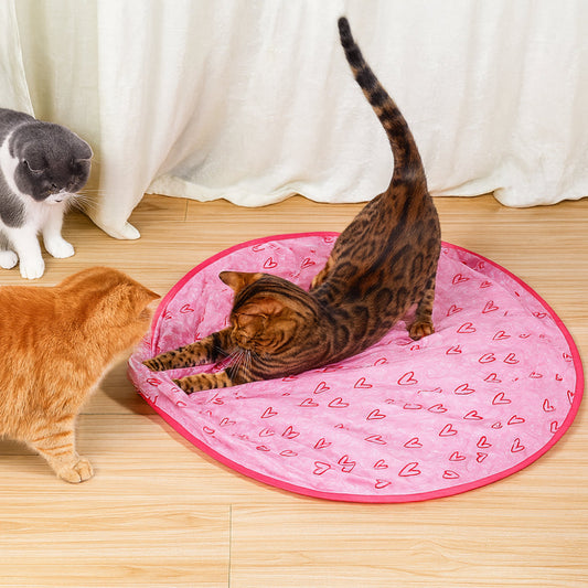 Cat Play Mat Toy – Interactive Chase-Ball & Enrichment Design