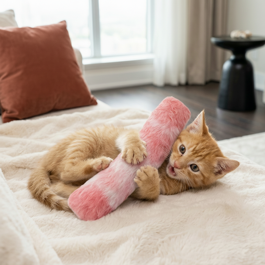 Catnip Pillow Cat Toy – Soft Plush, Interactive Chew & Kick Play