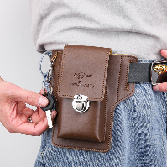 Cell Phone Holster – Belt Pouch, Waist Carry Case & PU Leather Material