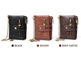 Optimized Product Title: **Retro Leder Brieftasche mit Kette – 13 Kartenfächer, Doppelreißverschluss & Stilvolles Design für Damen** 

This title includes relevant keywords while enhancing clarity and appeal for potential buyers.
