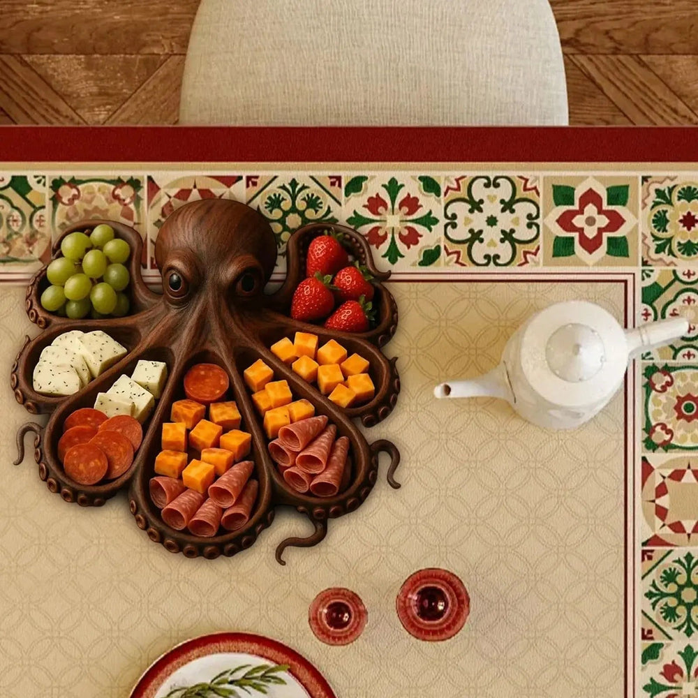 Einzigartige Oktopus-Form Charcuterie-Platte – Perfekt für unvergessliche Food-Tastings und Partys