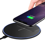 Wireless Charging Pad – 30W Fast Charge, Qi Compatible & LED Ring