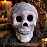 Fireproof Ceramic Halloween Skull Decor for Fire Pits