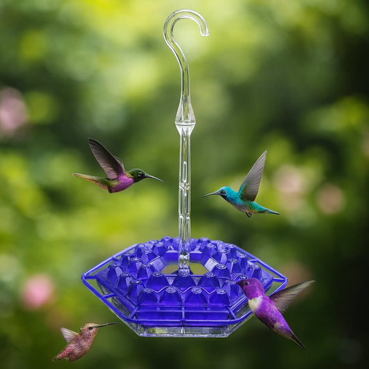 Hummingbird Feeder – Hanging Design, 30 Feeding Ports & Built-In Ant Moat
