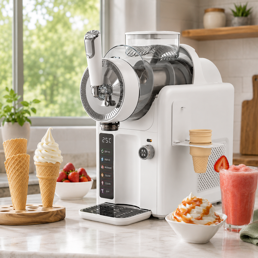 Ice Cream Maker – 2-in-1 Slush & Smoothie Function, Double-Layer Tank Design