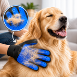 Pet Grooming Glove – 180 Silicone Tips, Massage Deshedding & Training Whistle