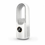 Bladeless Tower Fan – Humidifying Mist, Touch Display & 24-Hour Timer