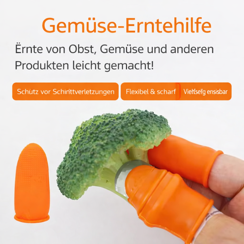 Garden Harvest Thumb Knife Blades – Stainless Steel, Silicone Fit & 4-Piece Set