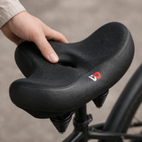 Extra Wide Bike Saddle – Ergonomic, Breathable & Shock-Absorbing, Universal Fit