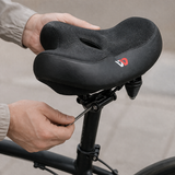 Extra Wide Bike Saddle – Ergonomic, Breathable & Shock-Absorbing, Universal Fit