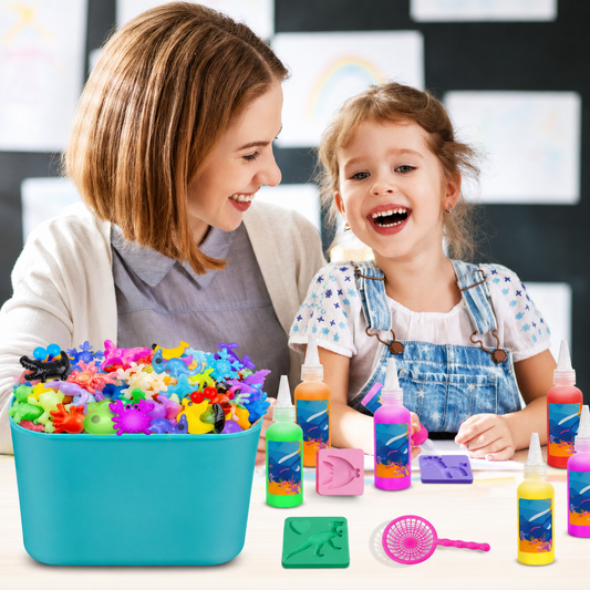 Kids Crafts Kit – Water Gel Animal Molds & Creative Educational Activity