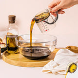 250 ml Transparenter Messbecher mit Skala – Ideal für präzises Messen von Flüssigkeiten und Zutaten