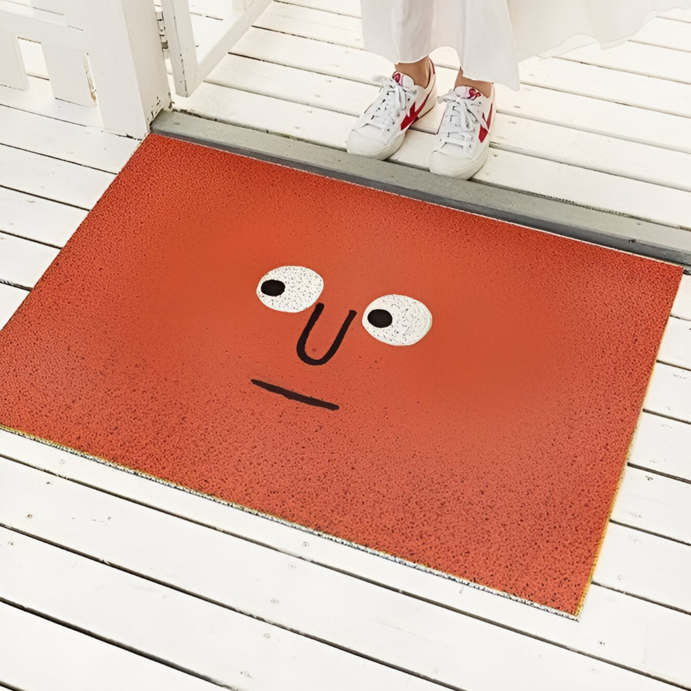 Enhanced Product Title: "Rutschfeste Smiley-Fußmatte aus PVC – Schnelltrocknende Oberfläche für Innen- und Außenbereich" 

This title includes relevant keywords while maintaining clarity and appeal for potential buyers.