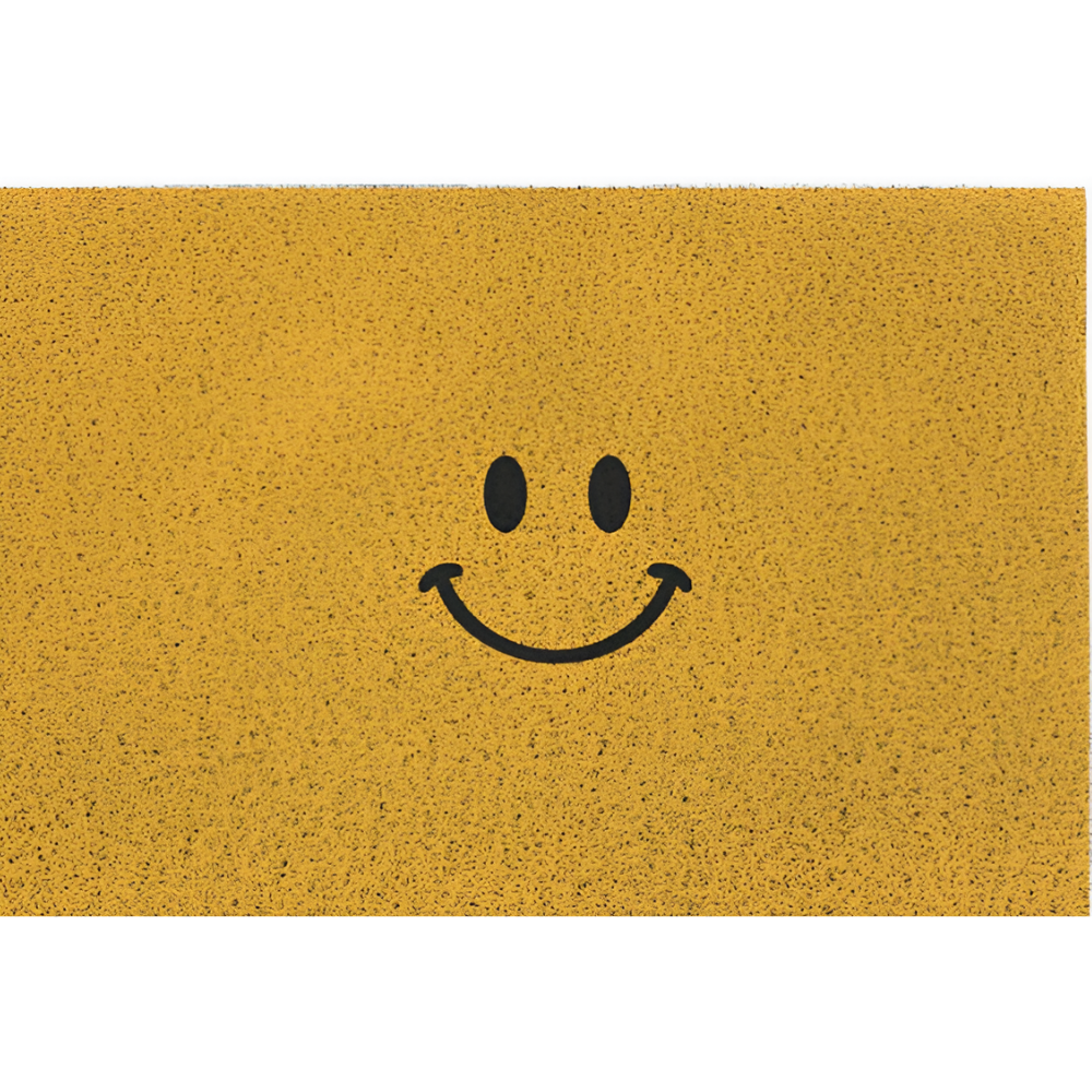 Enhanced Product Title: "Rutschfeste Smiley-Fußmatte aus PVC – Schnelltrocknende Oberfläche für Innen- und Außenbereich" 

This title includes relevant keywords while maintaining clarity and appeal for potential buyers.