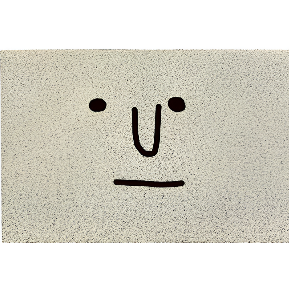 Enhanced Product Title: "Rutschfeste Smiley-Fußmatte aus PVC – Schnelltrocknende Oberfläche für Innen- und Außenbereich" 

This title includes relevant keywords while maintaining clarity and appeal for potential buyers.