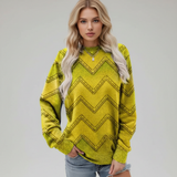 Chevron pattern knitted jumper - Isabella