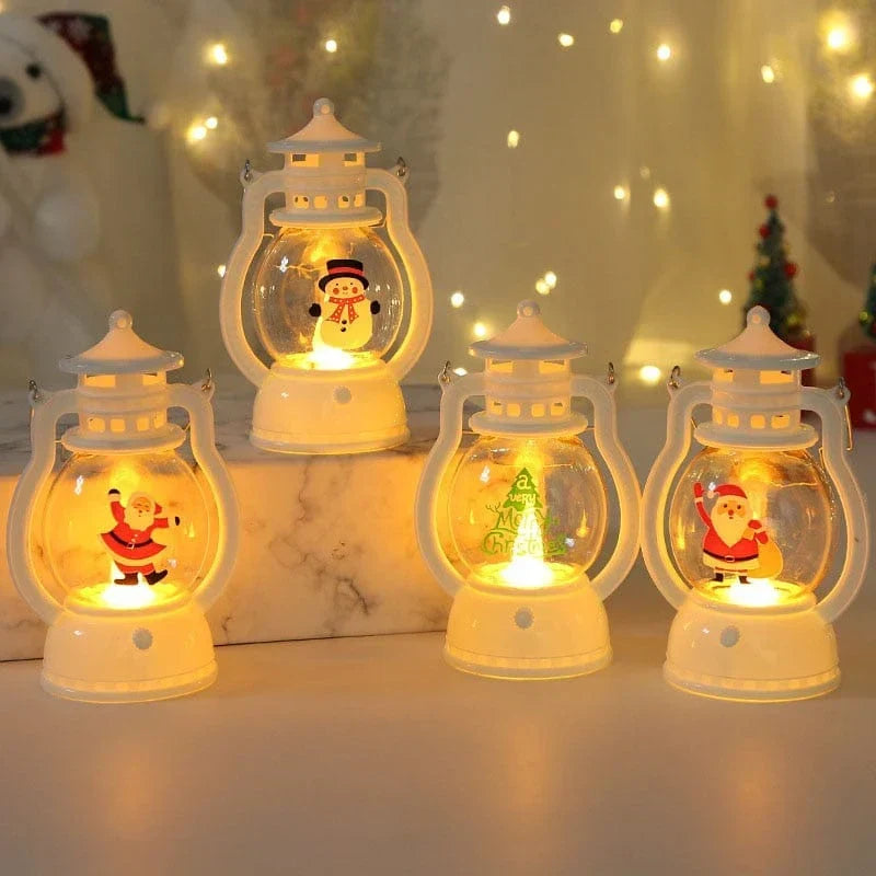 Christmas Candle Lantern – Festive Tabletop Holiday Lantern