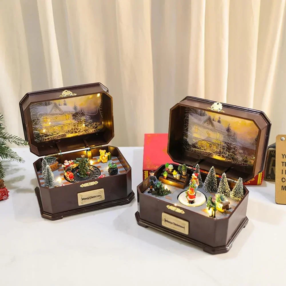 Christmas Music Box – Vintage Wind-Up Holiday Keepsake