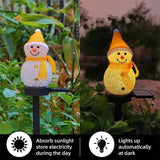 Solar Powered Snowman Garden Lamp – Waterproof Outdoor Christmas Light
