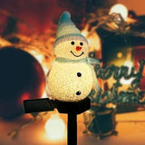 Solar Powered Snowman Garden Lamp – Waterproof Outdoor Christmas Light