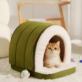 Convertible Dog Cave Bed 2-in-1 – Orthopedic Foam, 3 Sizes & Washable Cover for Dogs & Cats